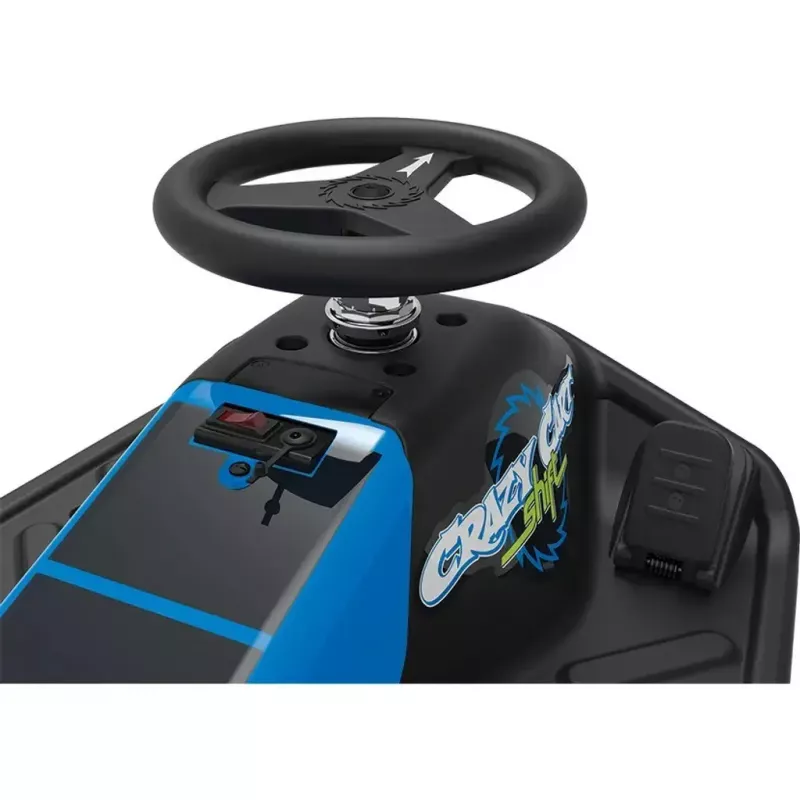 Kart de drift elétrico Razor Crazy Cart Shift, azul, 12 V, lítio