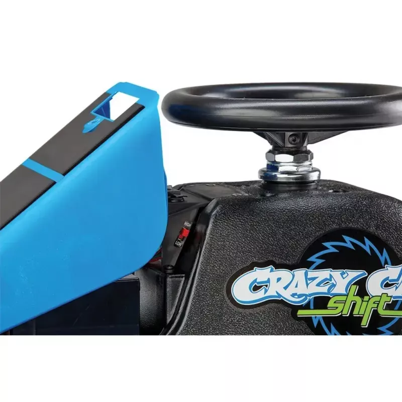 Kart de drift elétrico Razor Crazy Cart Shift, azul, 12 V, lítio