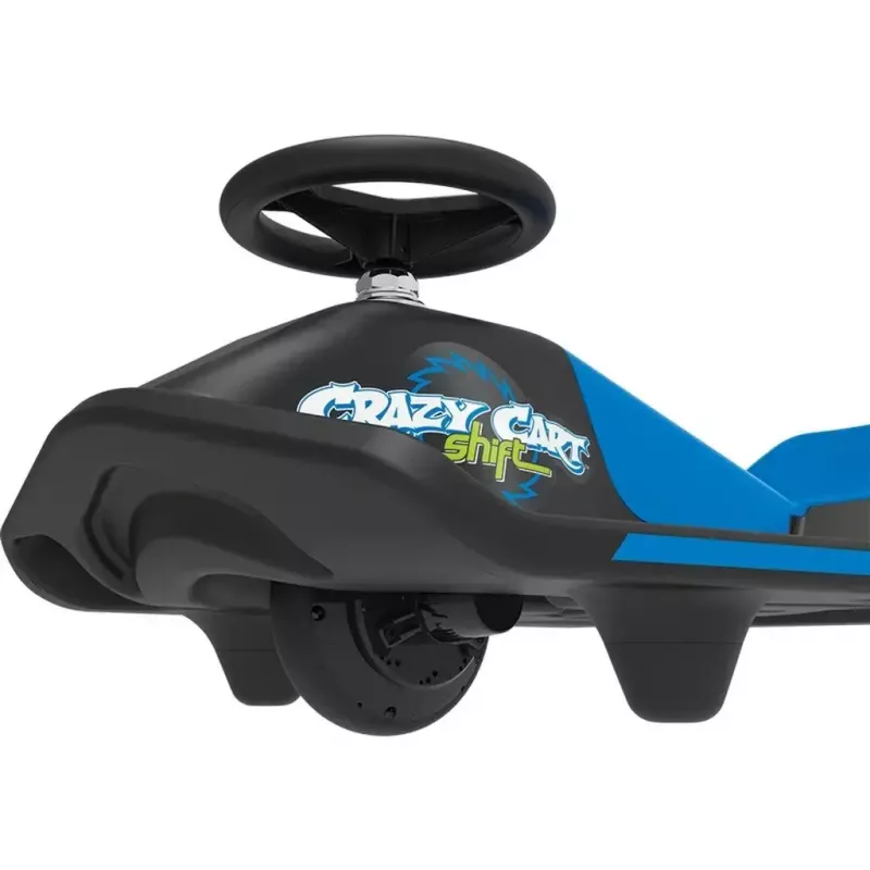 Kart de drift elétrico Razor Crazy Cart Shift, azul, 12 V, lítio