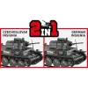 Conjunto de construção Cobi Blocks Panzer 38 VZ.38 690 elementos – kit de modelo à escala