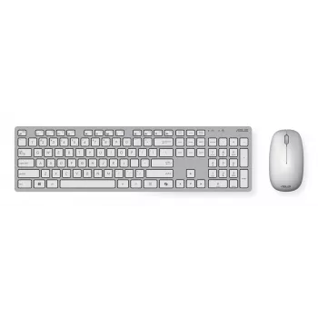 Conjunto de teclado e rato ASUS W5000 Wireless teclado e rato incluídos universal RF sem fios branco