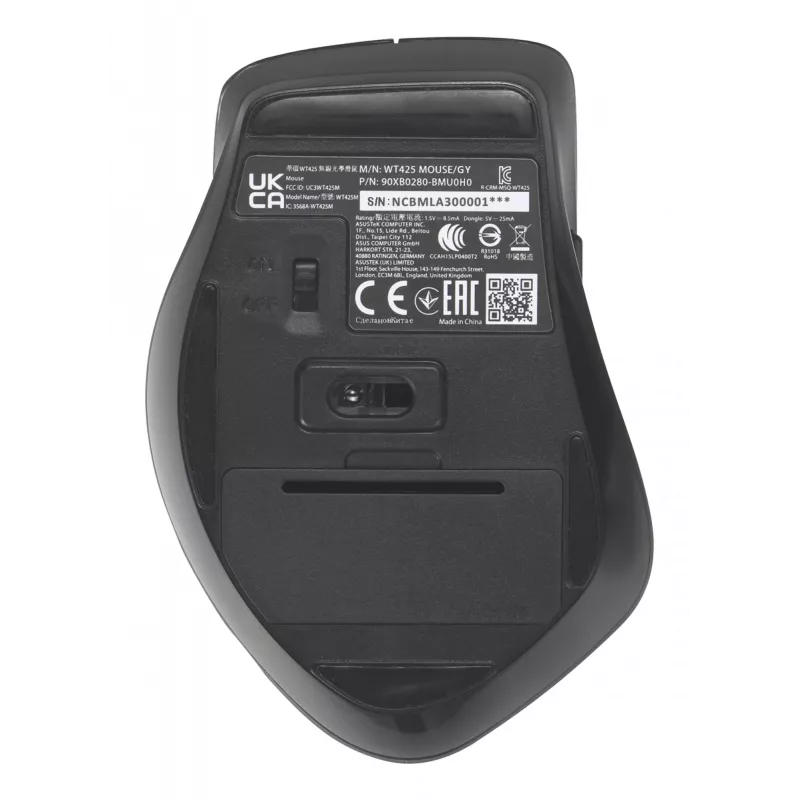 Rato ASUS WT425 escritório destro RF sem fios ótico 1600 DPI