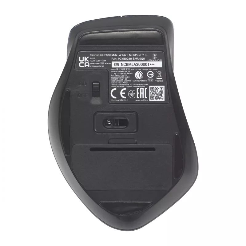 Rato ASUS WT425 escritório destro RF sem fios ótico 1600 DPI