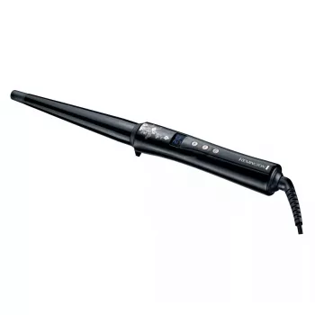 Ferro de caracóis Remington REM-CI95 — aquecimento cerâmico, máx. 210 °C, LCD, cabo de 3 m, preto