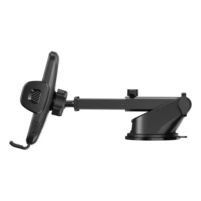 Suporte para automóvel Crong Carclip para painel e para-brisas, passivo, para smartphones, preto (carbono)