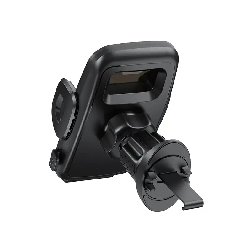 Suporte para saída de ar do automóvel para telemóveis Crong Carclip Air Vent (para telemóveis), preto/carbono