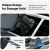 Suporte para saída de ar do automóvel para telemóveis Crong Carclip Air Vent (para telemóveis), preto/carbono