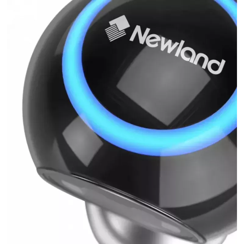 Leitor de códigos de barras fixo Newland FR50 1D/2D CMOS com fio USB preto
