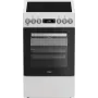 Whirlpool W5V5LCW Fogão independente placa elétrica vitrocerâmica preto, branco