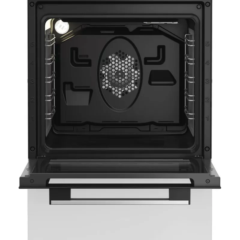 Whirlpool W5V5LCW Fogão independente placa elétrica vitrocerâmica preto, branco