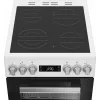 Whirlpool W5V5LCW Fogão independente placa elétrica vitrocerâmica preto, branco
