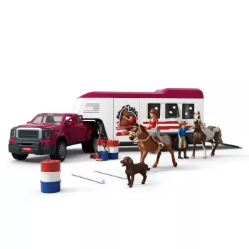 schleich Lakeside Truck com atrelado, animal, cavalos, 5 anos, multicolor