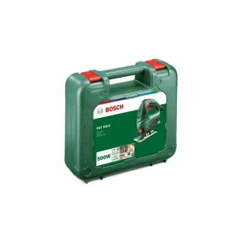 Serra de vaivém Bosch PST 700 E, punho em arco, 500 W, 3100 golpes/min, corte de madeira 70 mm, corte oblíquo 45°