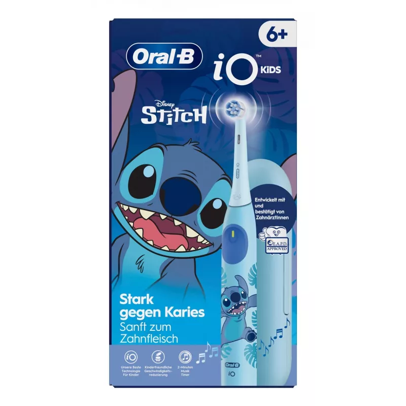 Escova de dentes infantil rotativa Oral-B iO Kids Stitch azul