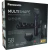 Aparador de viagem Panasonic X-Shape Travel — azul, bateria de iões de lítio, integrada, acessórios múltiplos (barba, corpo, cabelo, máquina de barbear, escova de dentes), 1–30 mm, 196×49×43 mm