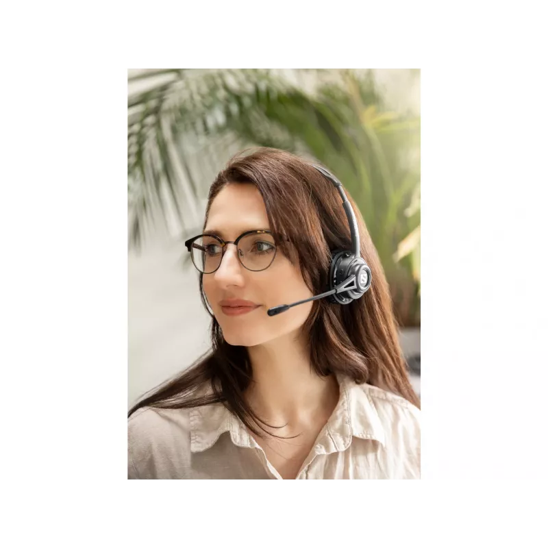 Headset sem fios Sandberg ANC+ENC, sem fios, música/dia a dia, 20–20000 Hz, 230 g, headset, preto