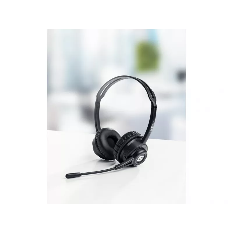 Headset sem fios Sandberg ANC+ENC, sem fios, música/dia a dia, 20–20000 Hz, 230 g, headset, preto