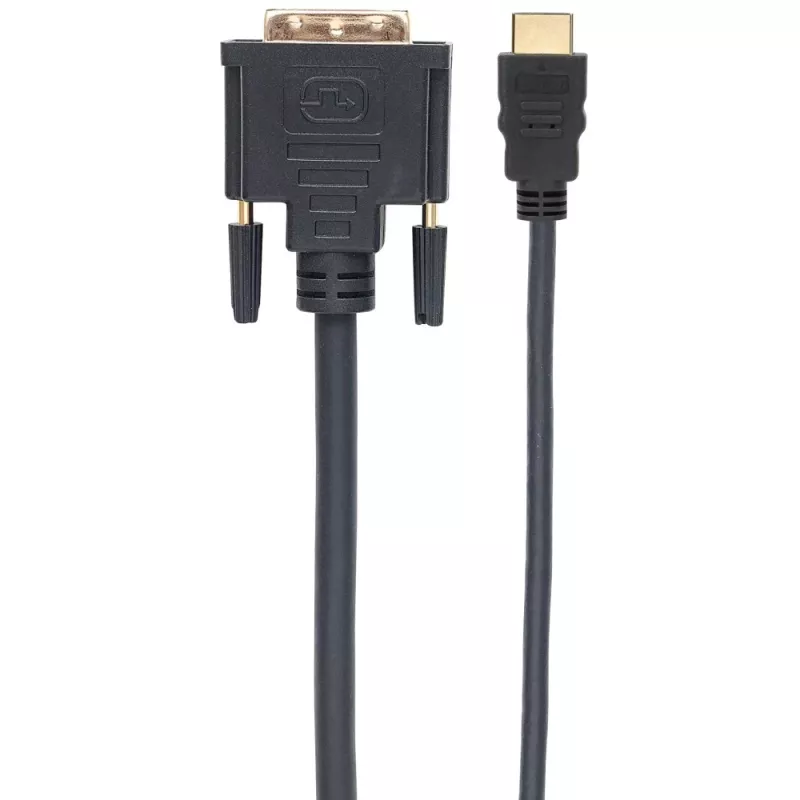 Cabo de vídeo Techly HDMI para DVI-D M/M 3m ICOC HDMI-D-030, 3 m, HDMI, DVI-D, ficha, ficha, dourado
