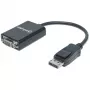 manhattan-cabo conversor displayport-para-vga-hd15-15cm-macho-para-fêmea-ativo-dp-com-bloqueio-preto-garantia-vitalícia-compatível-com-dp2vga2