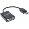 manhattan-cabo conversor displayport-para-vga-hd15-15cm-macho-para-fêmea-ativo-dp-com-bloqueio-preto-garantia-vitalícia-compatível-com-dp2vga2