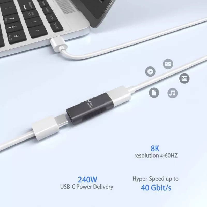 Adaptador de cabo Microconnect USB3.2CFFA USB C preto