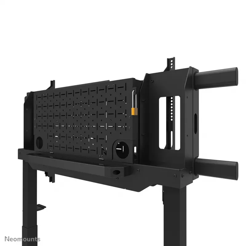 Suporte de TV Neomounts FL55-975BL1 motorizado para ecrãs de 75–115 polegadas, aço, preto, máx. 160 kg, altura 2154 mm
