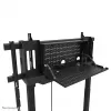 Suporte de TV Neomounts FL55-975BL1 motorizado para ecrãs de 75–115 polegadas, aço, preto, máx. 160 kg, altura 2154 mm