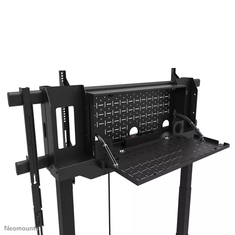 Suporte de TV Neomounts FL55-975BL1 motorizado para ecrãs de 75–115 polegadas, aço, preto, máx. 160 kg, altura 2154 mm