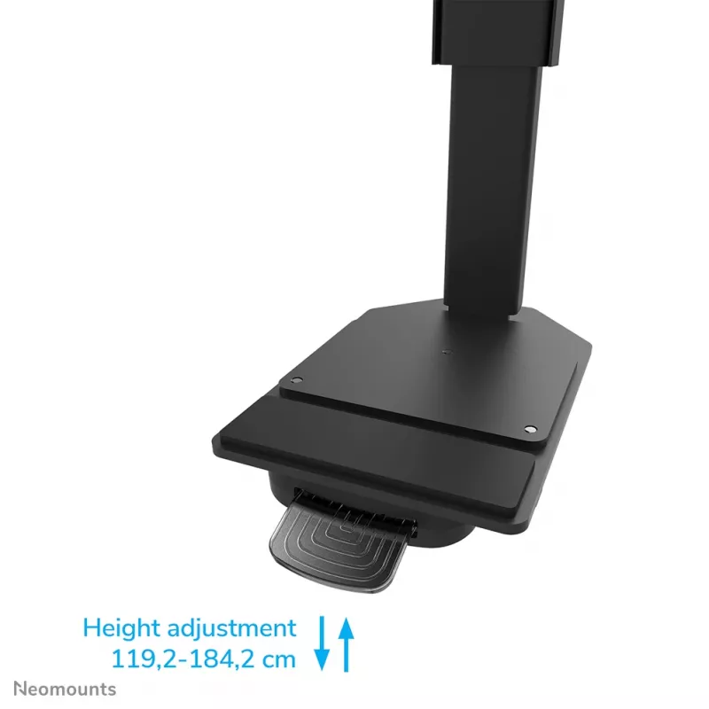 Suporte de TV Neomounts FL55-975BL1 motorizado para ecrãs de 75–115 polegadas, aço, preto, máx. 160 kg, altura 2154 mm