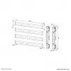 Conjunto de extensão VESA Neomounts AFL55-975BL 86-115 polegadas - máx. 160 kg