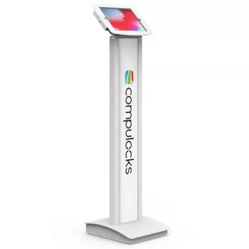 Suporte para tablet Compulocks VESA Brandable Floor Stand branco