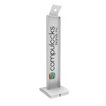 Suporte para tablet Compulocks VESA Brandable Floor Stand branco