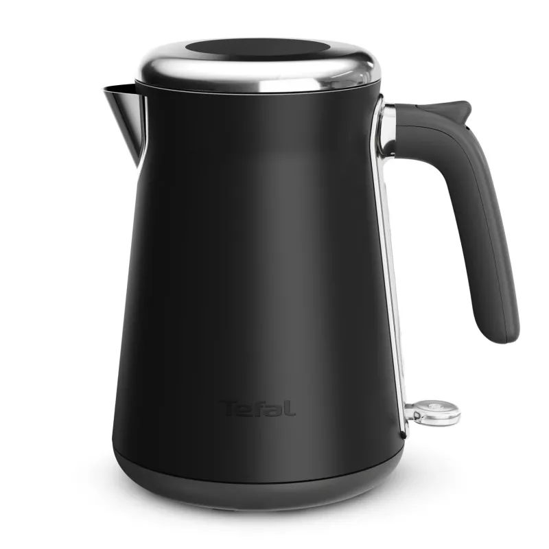 Chaleira elétrica Tefal KI6668E0 — 1,7 l, 2400 W, corpo em aço inoxidável, preto
