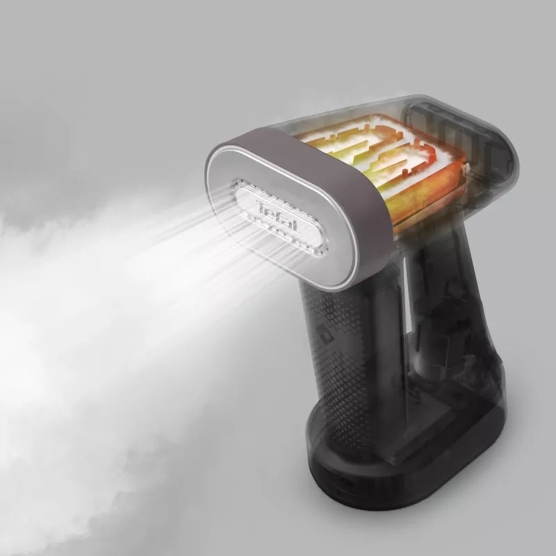 Tefal Pure Force DT8765E0 escova a vapor escova a vapor de mão 0,18 l 1800 W preto, cor canela