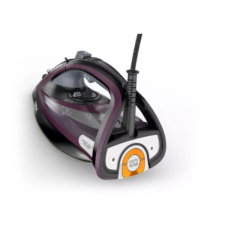 Ferro de engomar a vapor Tefal Ultimate Pure FV9835 — 3000 W, 55 g/min vapor contínuo, 240 g/min golpe de vapor, depósito de água 0,35 l, cabo 2,5 m, sistema de descalcificação