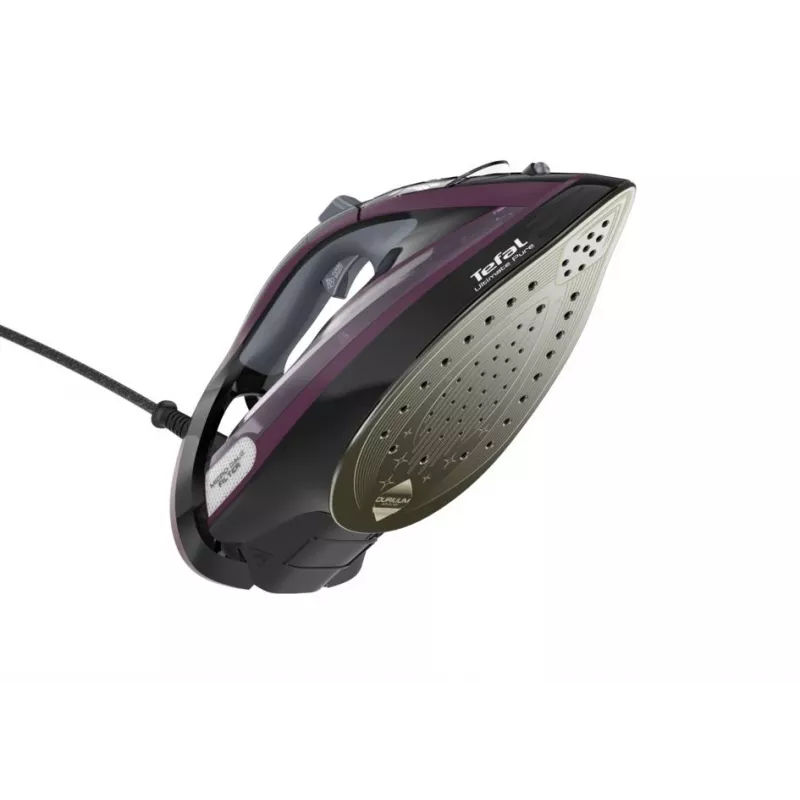 Ferro de engomar a vapor Tefal Ultimate Pure FV9835 — 3000 W, 55 g/min vapor contínuo, 240 g/min golpe de vapor, depósito de água 0,35 l, cabo 2,5 m, sistema de descalcificação