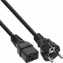 Cabo de alimentação InLine 16 A CEE 7/7 reto / IEC320/C19 5 m
