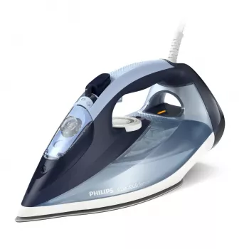 Ferro de engomar a vapor Philips DST7020/20 — 2800 W, base SteamGlide Plus, vapor contínuo 50 g/min, golpe de vapor 250 g/min, depósito de água 0,3 l, azul