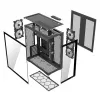 Caixa de PC Full-Tower MODECOM Volcano SPACE XL ARGB — Full Tower, suporte E-ATX, vidro temperado, ARGB, GPU até 440 mm