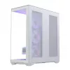 Caixa de PC Full-Tower MODECOM Volcano SPACE XL ARGB FULL TOWER 5F branca — ATX, vidro temperado, ARGB, USB-C