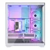 Caixa de PC Full-Tower MODECOM Volcano SPACE XL ARGB FULL TOWER 5F branca — ATX, vidro temperado, ARGB, USB-C
