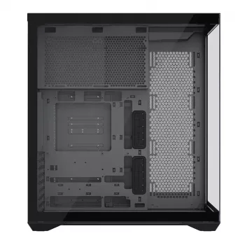 Caixa de PC Full-Tower MODECOM Volcano SPACE XL NF — preta, vidro temperado, ARGB, suporta micro-ATX, GPU até 44 cm, 3×3,5 polegadas/4×2,5 polegadas baías, USB-A 2×, USB-C 1×