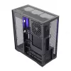 Caixa de PC Full-Tower MODECOM Volcano SPACE XL NF — preta, vidro temperado, ARGB, suporta micro-ATX, GPU até 44 cm, 3×3,5 polegadas/4×2,5 polegadas baías, USB-A 2×, USB-C 1×