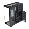 Caixa de PC Full-Tower MODECOM Volcano SPACE XL NF — preta, vidro temperado, ARGB, suporta micro-ATX, GPU até 44 cm, 3×3,5 polegadas/4×2,5 polegadas baías, USB-A 2×, USB-C 1×