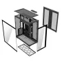Caixa de PC Full-Tower MODECOM Volcano SPACE XL NF — preta, vidro temperado, ARGB, suporta micro-ATX, GPU até 44 cm, 3×3,5 polegadas/4×2,5 polegadas baías, USB-A 2×, USB-C 1×
