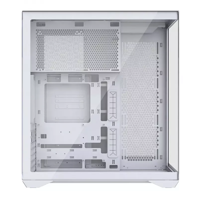 Caixa de PC Full-Tower MODECOM Volcano SPACE XL FULL TOWER NF branca — ARGB, vidro temperado, 8 slots de expansão, GPU até 440 mm