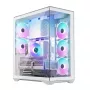 Caixa de PC Full-Tower MODECOM Volcano SPACE XL FULL TOWER NF branca — ARGB, vidro temperado, 8 slots de expansão, GPU até 440 mm