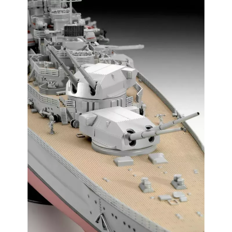 Modelo de navio de guerra Revell Bismarck kit 1:350