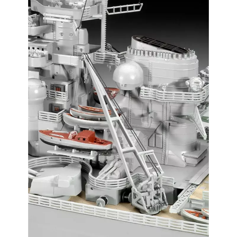 Modelo de navio de guerra Revell Bismarck kit 1:350