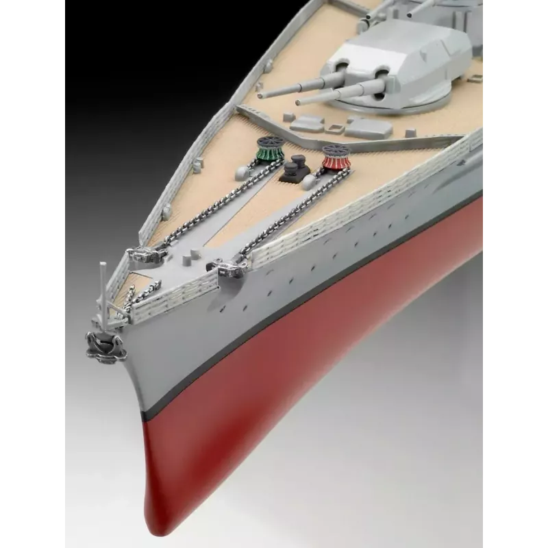 Modelo de navio de guerra Revell Bismarck kit 1:350